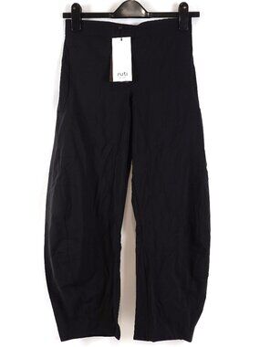 Ruti The On The Loose Barrel-Leg Work Pants In Black - Women's Size 2P (NWT)